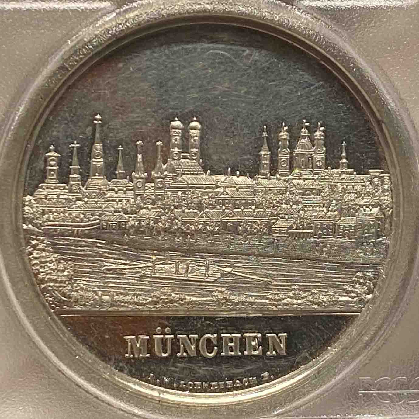 【Top Pop!】Bavaria CityView Tin Medal 1858 (Pattern) SP-63