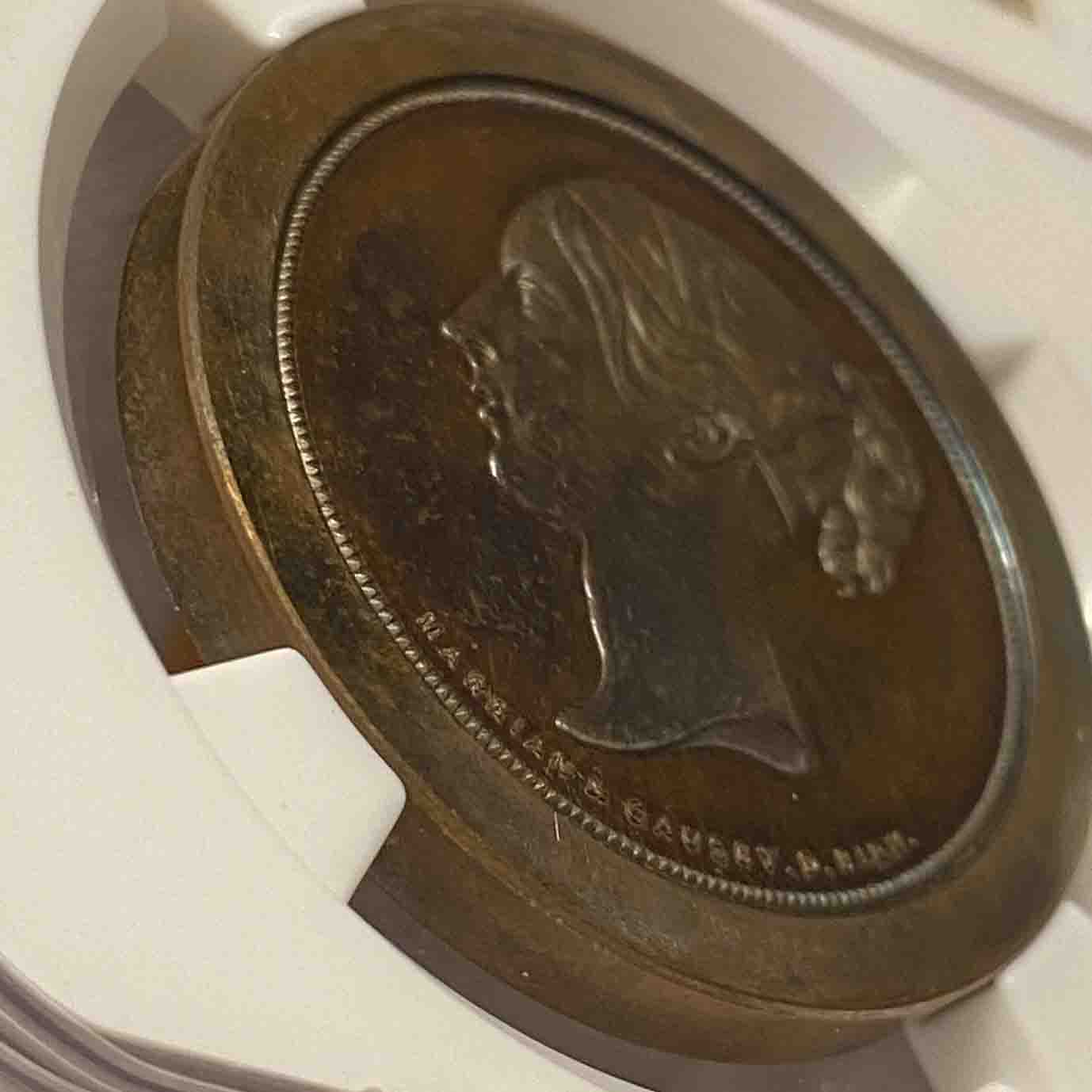 Great Britain 5 Cent Bronze 1859 (Pattern) PF-64