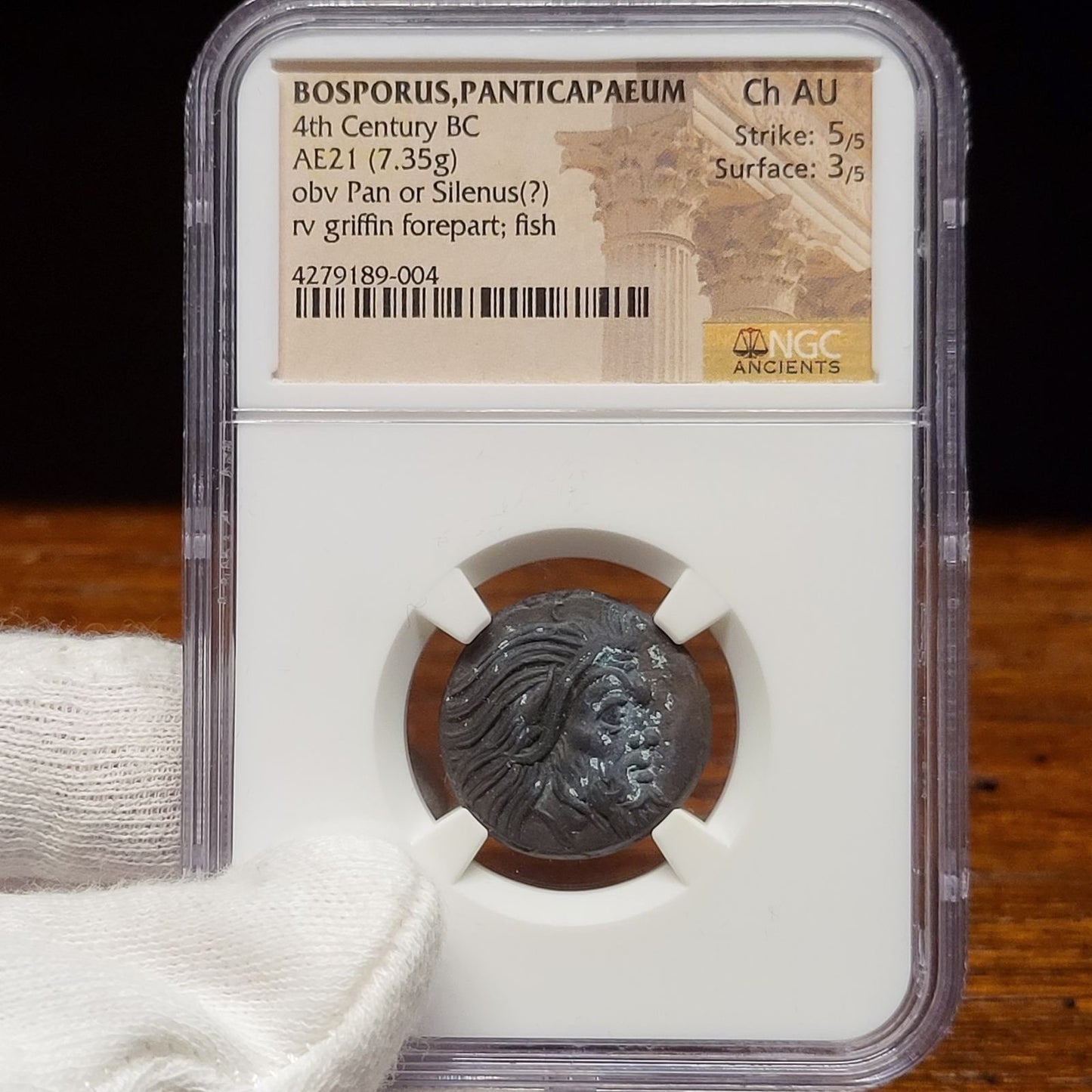 Ancient Greek Panticapaeum BOSPORUS (7.35g) Ch-AU 5/3