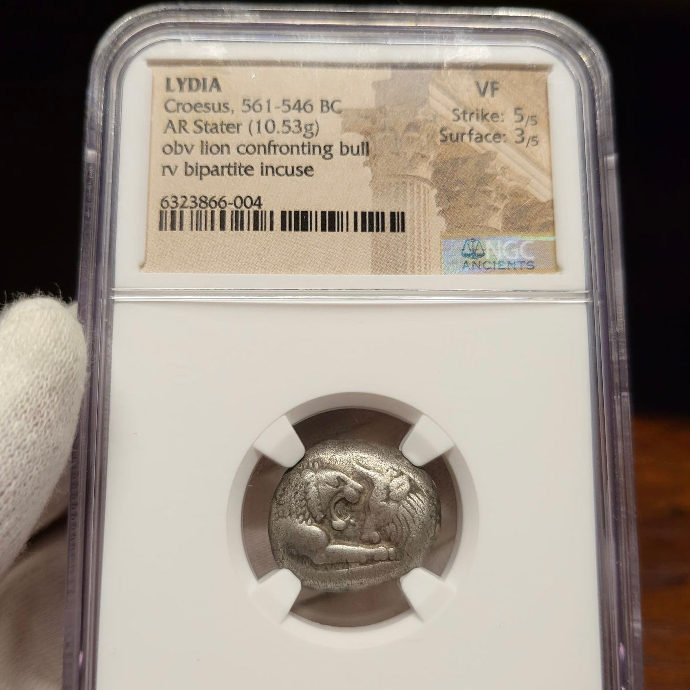 呂底亞 (克羅伊斯) AR-Stater (10.53g) 前561-546年 VF 5/3