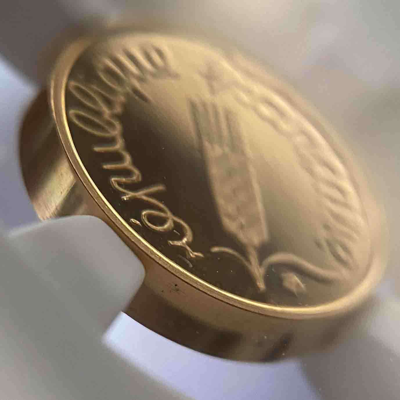 FRANCE PIEFORT 1C 1974 PF68 ULTRA CAMEO