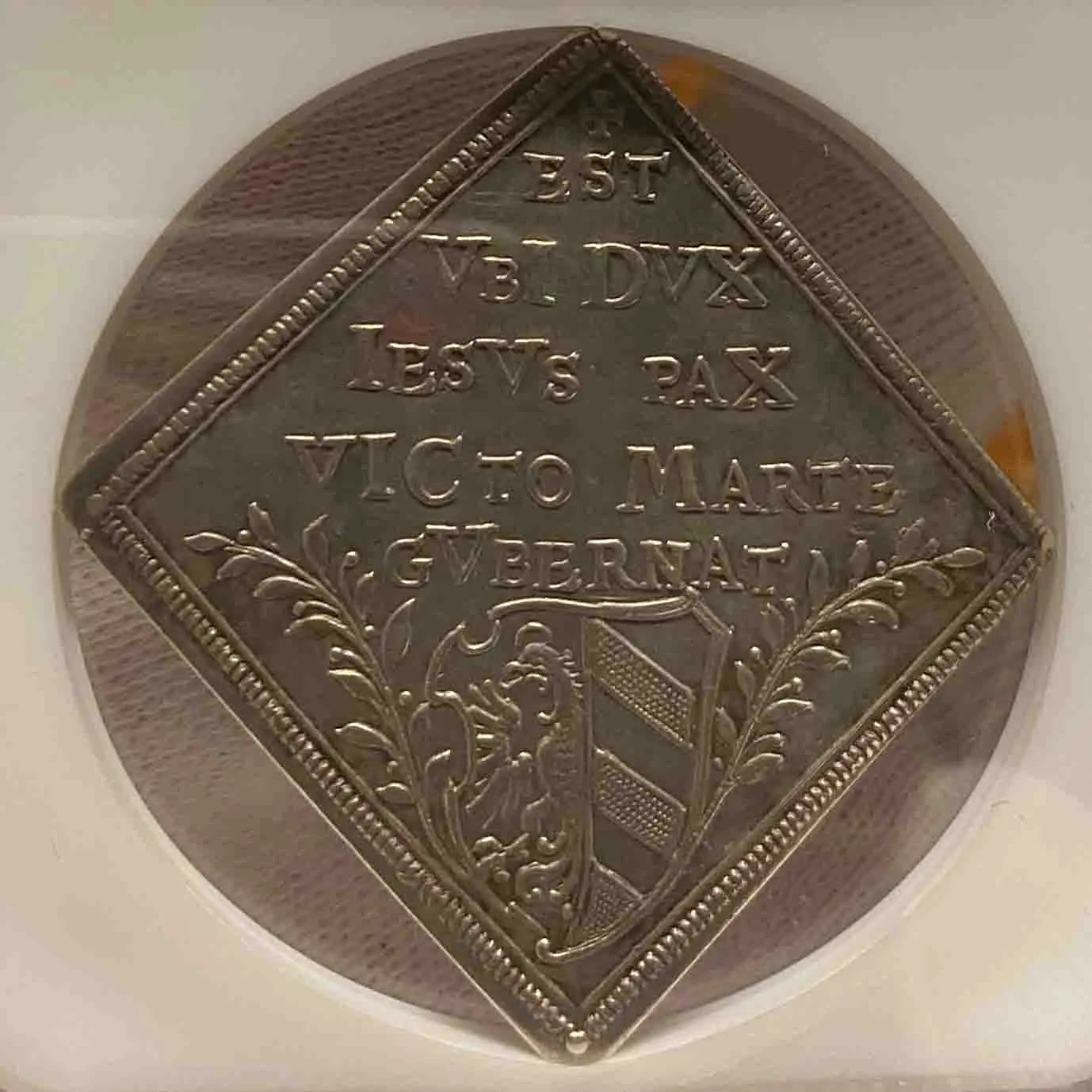 Holy Roman Empire 1648 Nurnberg Klippe 3 Ducat (Pattern) AU-50