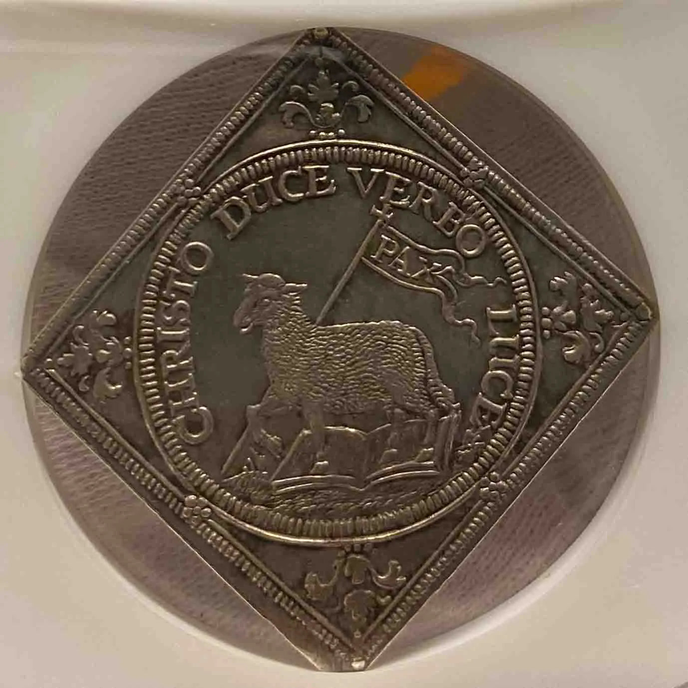 Holy Roman Empire 1648 Nurnberg Klippe 3 Ducat (Pattern) AU-50