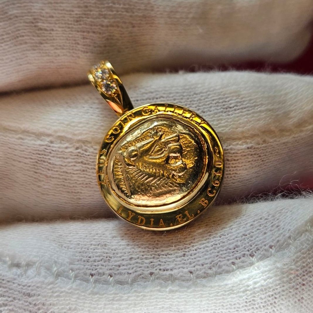 [Coin Pendant] Lydian Gold Coin - Gold