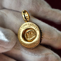 [Coin Pendant] Lydian Gold Coin - Gold & Diamond