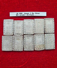 [JK-90] Ansei 1 Bu Silver All MS grade! 10Pieces