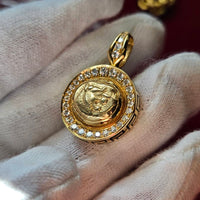 [Coin Pendant] Lydian Gold Coin - Gold & Diamond