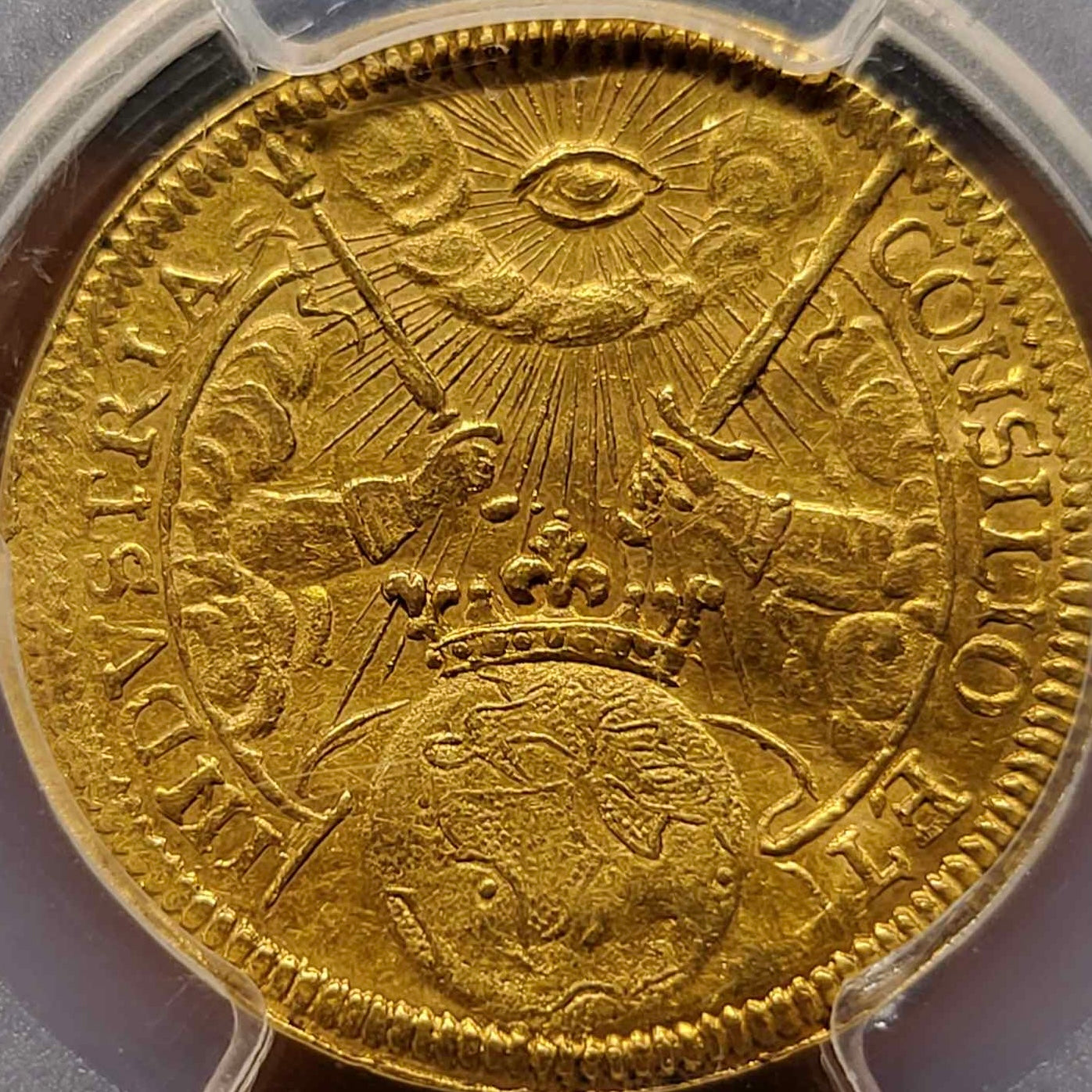 [World's highest appraisal, the only one of its kind] Holy Roman Empire Frankfurt issued Ducat gold coin 1658 MS-62 