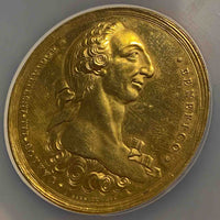 Philippine III Bronze Gilt Manila Industry Medal 1782 (Pattern) UNC Details 