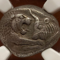 LYDIA (Croesus or later) AR Half-Stater (5.21g) after c.561 BC XF 5/3 Fine Style