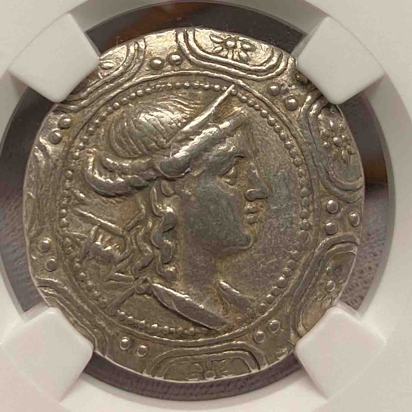 Ancient Greece, Roman Macedonian silver tetradrachm (16.81g) c. 167-148 BC XF 